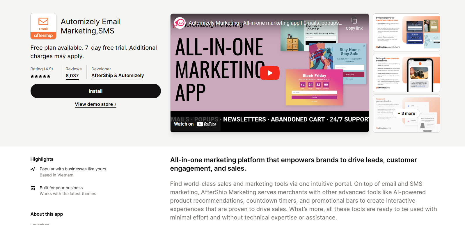 Automizely Email Marketing, SMS